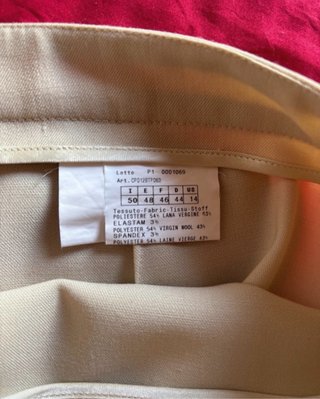 Pantaloni eleganti donna beige