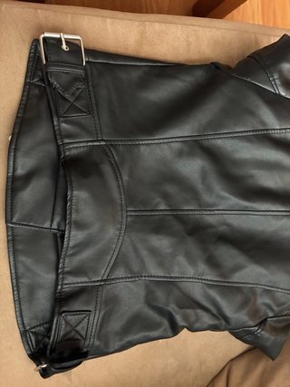 Cazadora Biker Stradivarius Negra Talla M