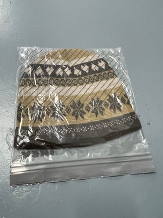 Chaqueta de nieve marrón y gris