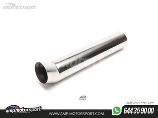 COLA DE ESCAPE REDONDA RECTA DTM 76MM