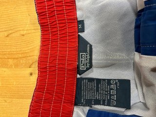 Bañador Polo Ralph Lauren Azul y logo Rojo