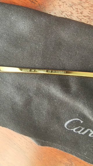 Gafas Cartier Doradas nuevos sin usar