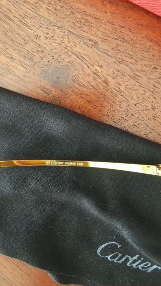 Gafas Cartier Doradas nuevos sin usar