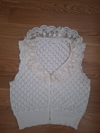 Blusa Stradivarius encaje