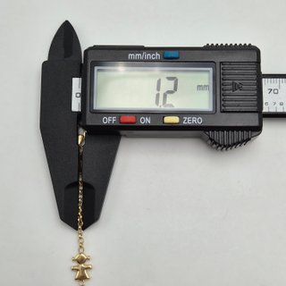 Pulsera de Oro 18K, Rolo, Niña, 2,79gr, 14cm