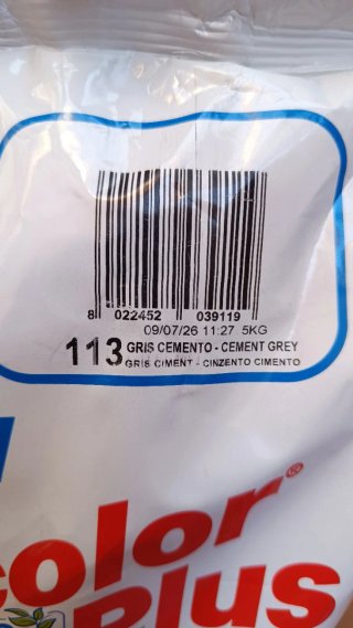 Mortero MAPEI Color Plus Gris Cemento. 12 UNIDADES