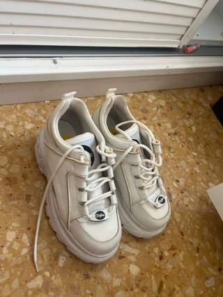 Buffalo London Plataforma Blancas Talla 39