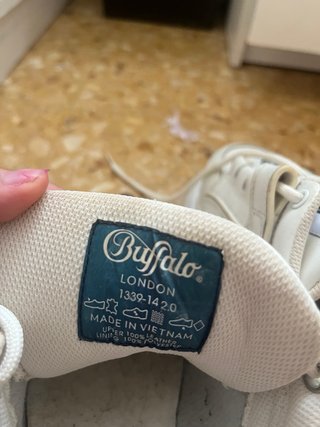 Buffalo London Plataforma Blancas Talla 39