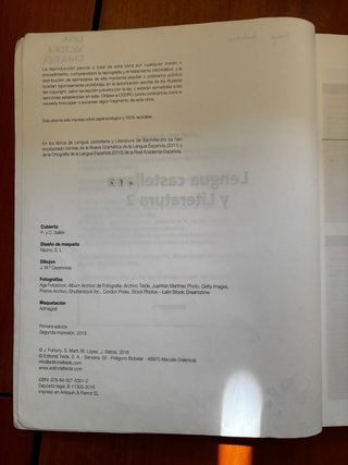 Lengua castellana y literatura 2 bachillerato.