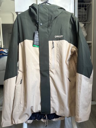 Oakley NEW Windbreaker Jacket Snow Green Size M