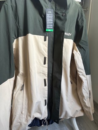 Oakley NEW Windbreaker Jacket Snow Green Size M