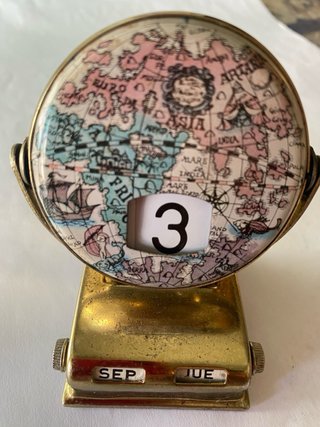 Calendario perpetuo de mesa estilo vintage