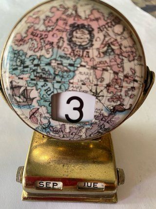 Calendario perpetuo de mesa estilo vintage