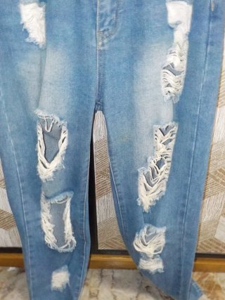 Pantalones vaqueros rotos azules