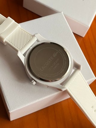 Reloj Lacoste Blanco con Cocodrilo Verde