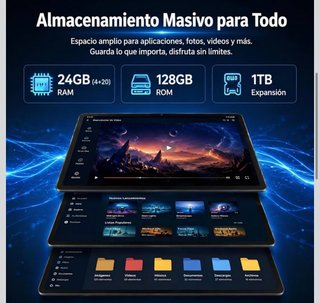 Tablet 11 24GB RAM 128GB ROM Android 15 NUEVO