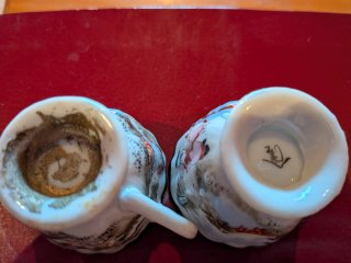 Tazas vintage pintadas a mano