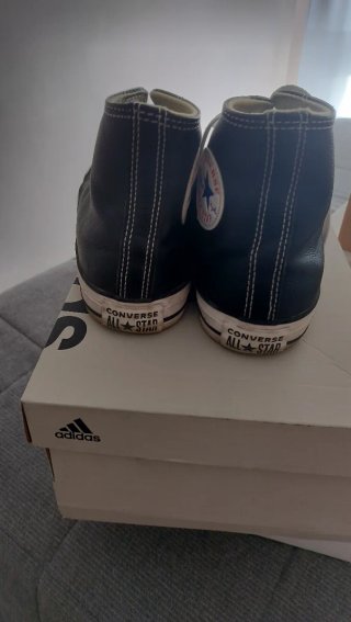 Converse Piel Negras Talla 40