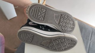 Converse Piel Negras Talla 40