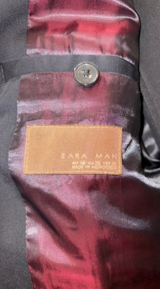 Traje Negro Zara (pantalon 38, chaqueta 46)
