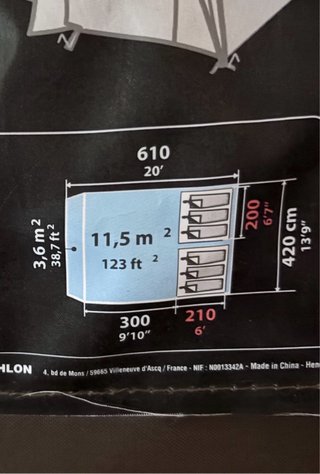 Tienda de campaña XL (T6.2 XL air B)