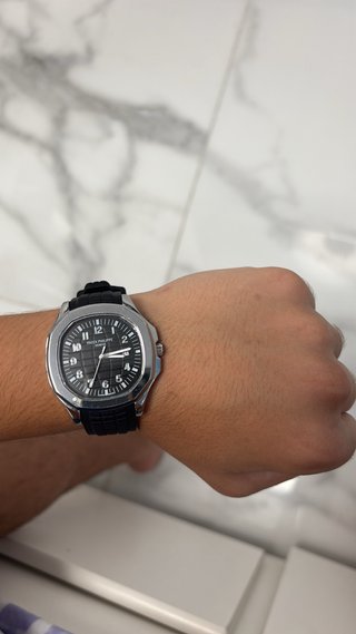 Reloj Patek Philippe Negro y Plateado