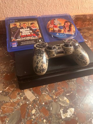 PS4 Slim 500GB + Mando GTA V