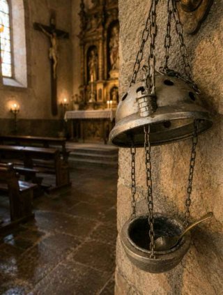 Antiguos objetos de culto católico