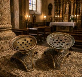 Antiguos objetos de culto católico