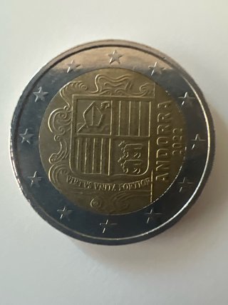 2€ Andorra 2022 circulada
