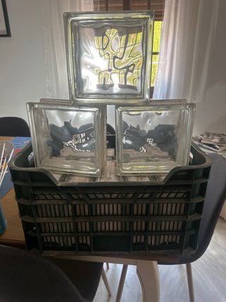10 Bloques de Cristal Decoración