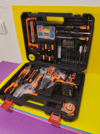 Maletín herramientas con taladro 21V