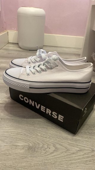 Converse bajas blancas talla 39 sin usar