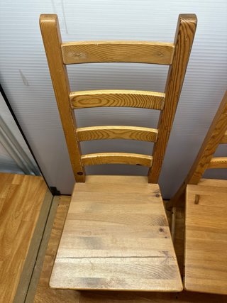 Lote 3 Sillas Madera Pino IKEA