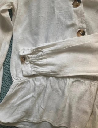 Blusa Springfield blanca manga larga