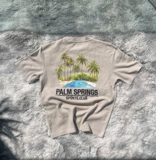 Camiseta Palm Springs - Beige Talla M - como nueva