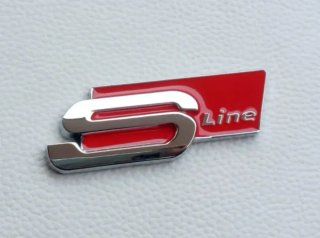 Logo Emblema Audi Sline Pegatina Maletero A3 A4