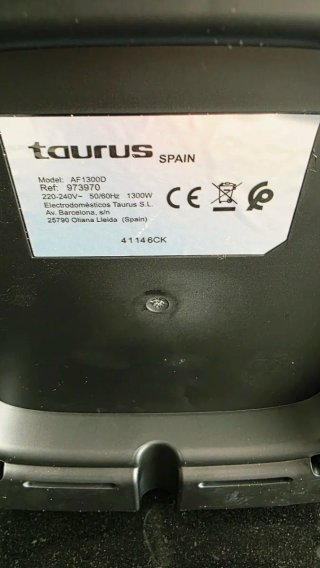 Freidora Aire Taurus Air Fry Digital 1300W