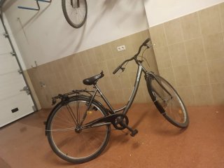 Bicicleta urbana gris