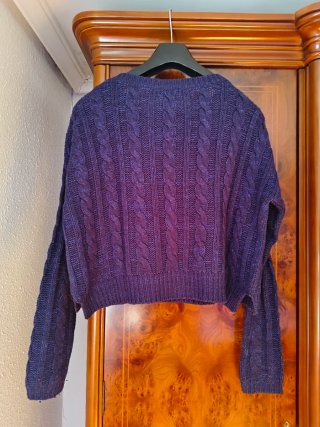 Jersey Bershka trenzado azul Talla M