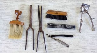 Lote Antiguo Peluquería Barbería Herramientas