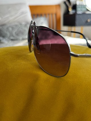 Gafas de sol aviador Magnum plateadas y marrones