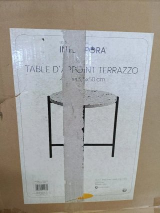INTEMPORA-BRYCUS Mesa Auxiliar Terrazzo 43.5x50cm