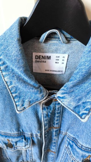 Chaqueta Vaquera Oversize Bershka Talla M