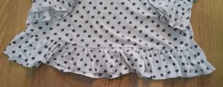 Camiseta lunares manga larga volantes