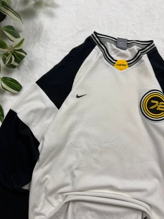 Nike White Black Long Sleeve Football Jersey