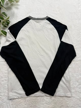 Nike White Black Long Sleeve Football Jersey