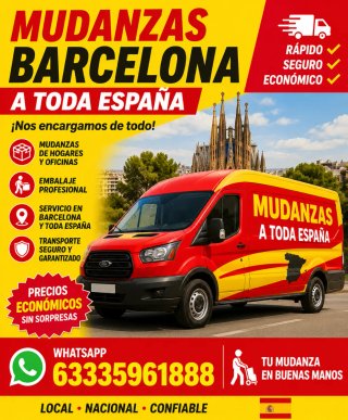 Mudanzas portes económicas Barcelona Espana