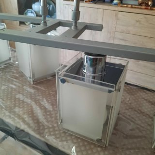 Lámpara colgante 4 cilindros comedor