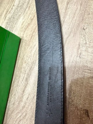 Cintura Bottega Veneta intrecciato nera